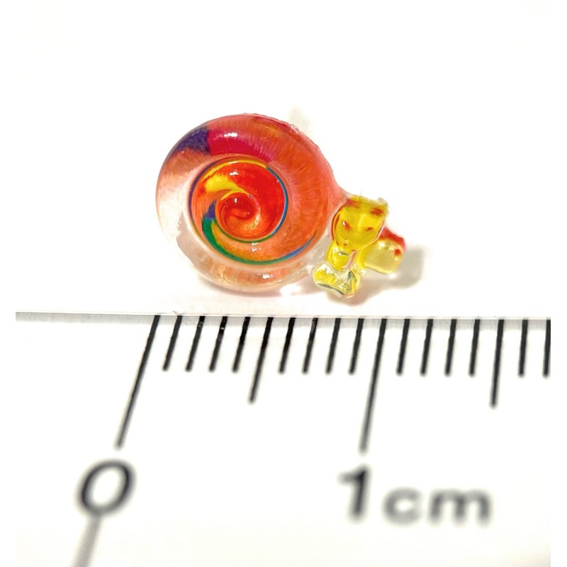 Hypoallergenic Orange Lollipop Candy Stud Earrings on Plastic Posts