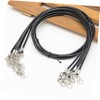 OSALADI 60pcs DIY Necklace Cords with Lobster Clasp Wax Leather