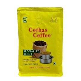 Cothas Traditional South Indian Speciality Blend Filter Coffee Powder - Pack of 3, Each 1 lbs [ Coffee : 85%, Chicory : 15%. ]