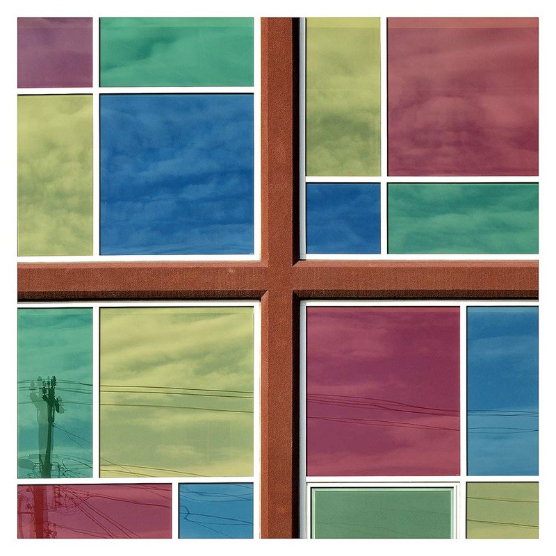 BDF CABL Decorative Window Film Transparent Color Blue - 24in