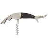 Kikkerland Dark Wood Fish Corkscrew, Black