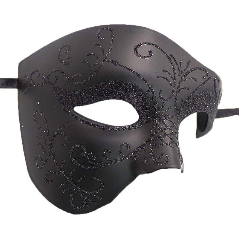 2PCS Couples Pair Mardi Gras Venetian Masquerade Masks Set, Party
