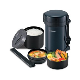 Zojirushi - SL-XE20AD Classic - Tarro de almuerzo aislado de acero inoxidable, 50 onzas, azul marino - azul - Top Quality
