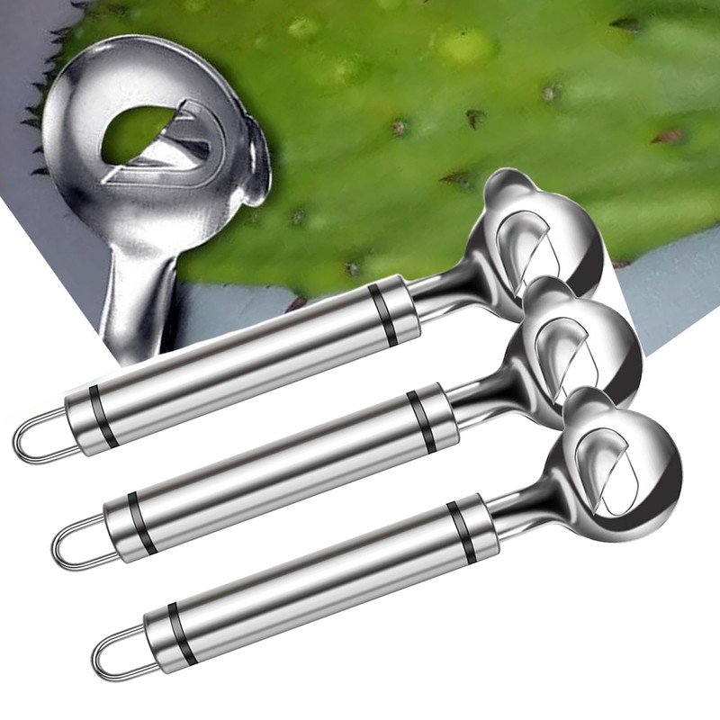 Cactus Peeler Tool, 3 Pack Stainless Steel Pelador de Nopales,