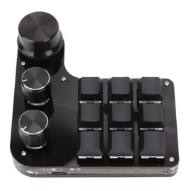 Mini Mechanical RGB Backlit 9 Key Keypad Blue Switch Gaming Office Media