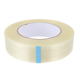 Fiberglass Filament Tape, Reinforced Fiberglass Packing Tape Heavy Duty Transparent Strapping Tape for Packing, Repairing, Fixing (20mm x 50m)