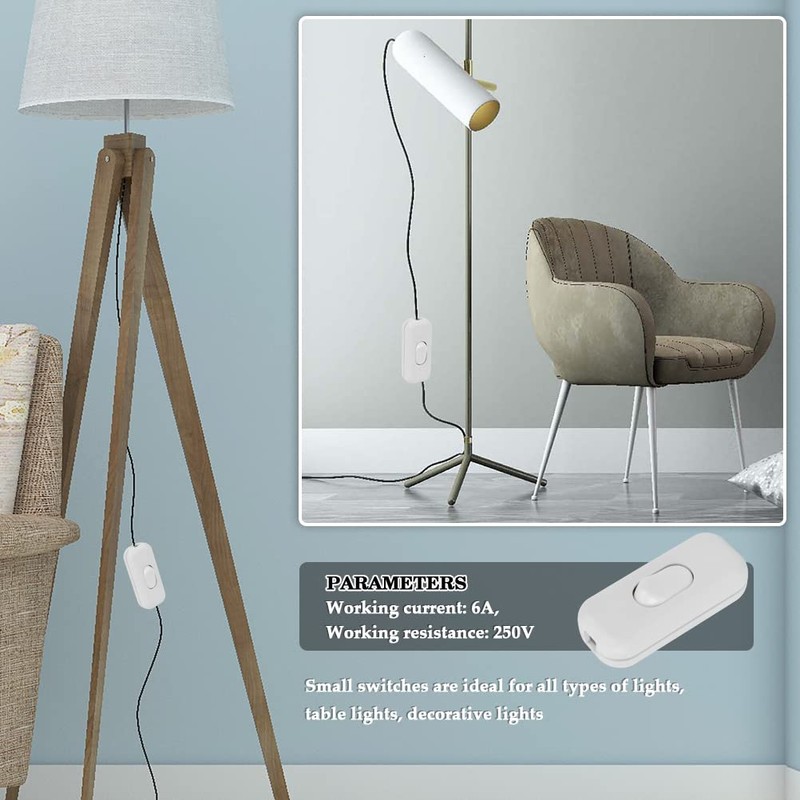 2 Pack inline switch, Lamp switch inline, Torpedo Switch 6Amp