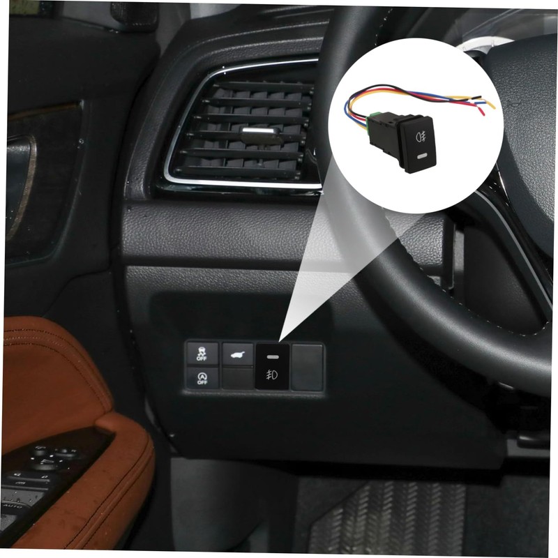 Outanaya Car Fog Light Switch Push Button Replacement Compact Switch