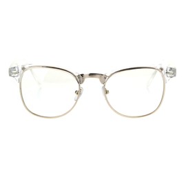 PASTL Clear Lens Clear Gold Frame Glasses Designer Style Eyeglasses Unisex