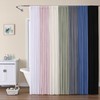 OVZME Extra Long Shower Curtain Set- 96 Inch Long Waffle
