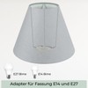 Wogati® Premium Lampshade, E14/E27, Cotton, Various Sizes and Colours, Colour:
