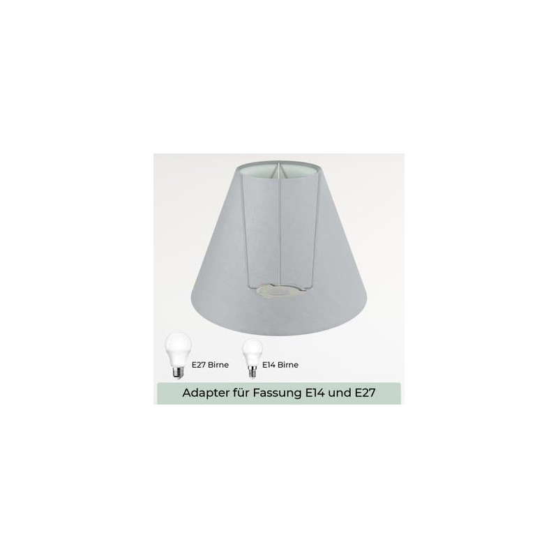 Wogati® Premium Lampshade, E14/E27, Cotton, Various Sizes and Colours, Colour: