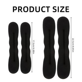 4 Stück Dutt Maker, Haarknotenformer, Flechthilfe Haare, Donut Brötchen-Haartwister, Haarstyling-Zubehör, Hochsteckfrisur-Zubehör, Hochsteckfrisur-Werkzeuge, Dreher für Frauen und Mädchen