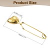 sourcing map 1 Pcs Heart Snap Tea Ball Infuser with