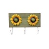 Wood Painting Decoration Wrought Iron Sun Flower Combination Painting Living