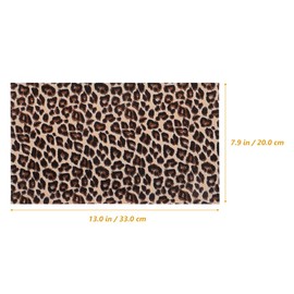 LALAFINA 6pcs Leopard Print Leather Sheets Artificial Leather Fabric for Diy Craft Project Sewing and Jewelry Making