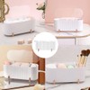 skytowards Cotton Pad Dispenser Cotton Buds Storage 3 Compartments Cotton