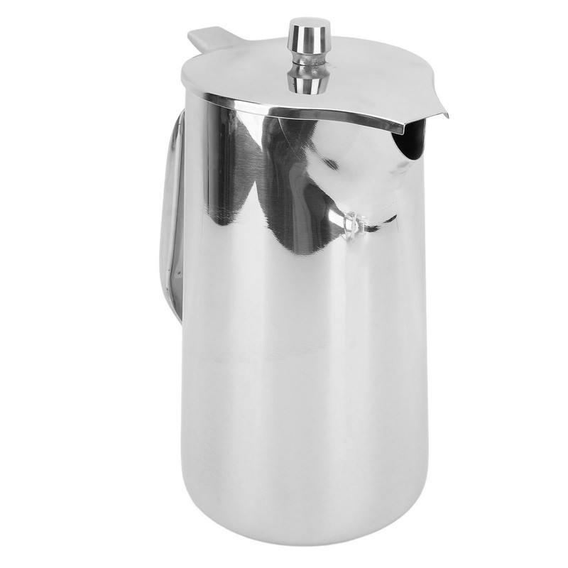 Stainless Steel Teapot 2L Water Pitcher with Ergonomic Handle Juice
