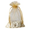 Balsa Circle 60 pcs 6x9 inch Gold Organza Favor Bags