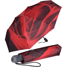 Knirps E.200 Medium Duomatic Pocket Umbrella, Spheres Ruby