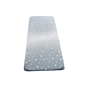 Mane by TIM & TAM Satin COTBED Fitted Sheet (Blue)