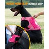 Reflective No Pull Heavy Duty Pink Service Dog Vest Harness