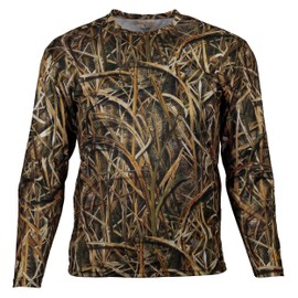 Gamehide Long Sleeve Lightweight Wicking Waterfowl Tshirt (Mossy Oak Shadow Grass Blades, X-Large)