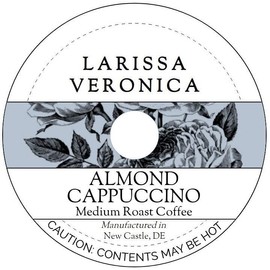 Almond Cappuccino Medium Roast Coffee (Single Serve K-Cup Pods) (Gourmet, Naturally Flavored, Whole Coffee Beans) (12 pods, ZIN: 578136)