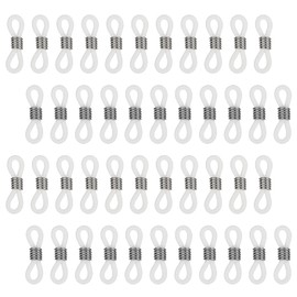 80 Pcs Anti Slip Rubber Connector Glasses Chain Rubber Loops Eyeglass Chain Ends Adjustable Rubber Spectacle End Eyeglass Chain Connector Eyeglasses Strap Accessories for Glasses Strap Holder strap
