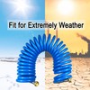 Darnassus Heavy-duty PU Coil Hose, Self-Coiling Garden Hose with Solid