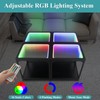 FUSLITE Infinity Mirror Light Table, Coffee Tables for Living Room,
