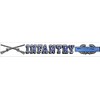 Army Combat Infantry Badge Rifle Window Strip Sticker with Clear