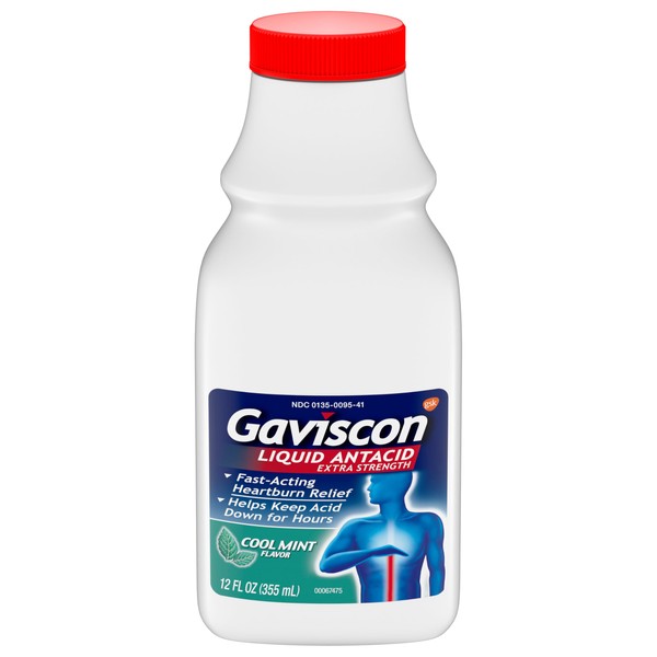 Gaviscon Gaviscon Extra Strength Cool Mint Liquid Antacid For Fast-Acting