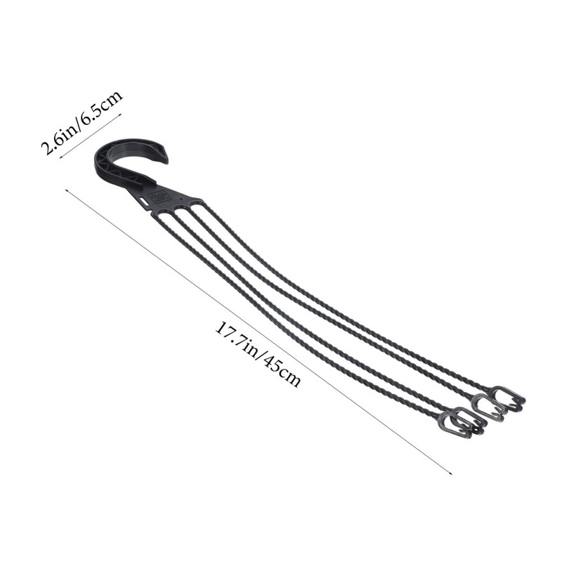 OFFSCH 5Pcs Plastic Hanging Basket Hooks Durable Planter Holders for