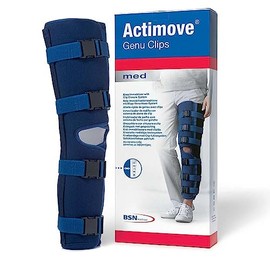 Actimove Genu Clips Knee Immobilizer, Pediatric | Knee Brace & Stabilizer for Recovery, Fractures, Instability, ACL, MCL, Meniscus Tear, Arthritis, Displacement & Post Surgery Recovery, Blue - Choose Your Size