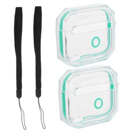 Gatuida 2pcs Wireless Earphone Protector Case Cover for TPU Impact Resistant Design Mint Green Earphone Case for Daily Use and Outdoor Activities