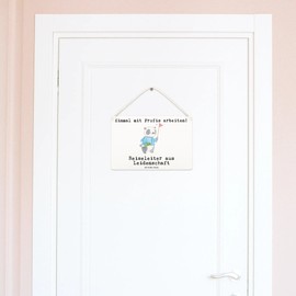 Mr. & Mrs. Panda Decorative Sign Travel Guide Passion DIN A6 - Gift, Door Sign, Colleague, Wall Decoration, Wooden Sign, Decorative Sign, Retirement, Farewell