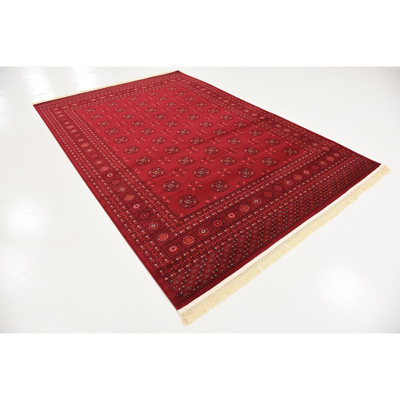 Unique Loom Tekke Collection Tribal Traditional Torkaman Red Area Rug