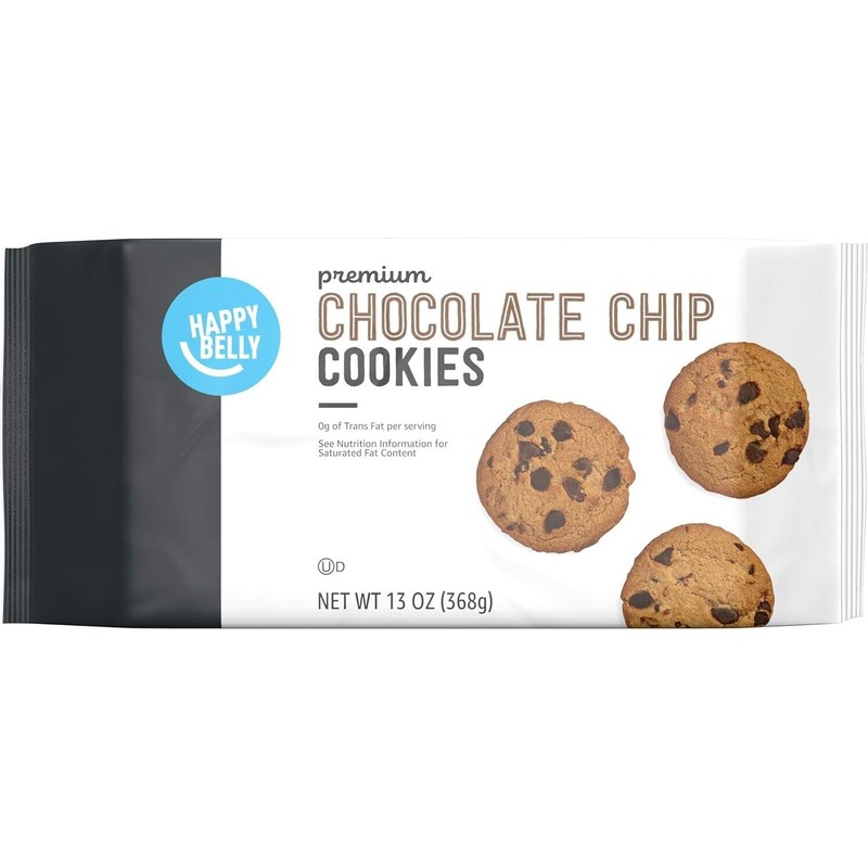 Happy Belly Premium Chocolate Chip Cookies, 13 ounce (Pack of