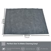 Towelogy® Microfibre Cleaning Cloths Grey 420GSM Large Thick Ultra Absorbent
