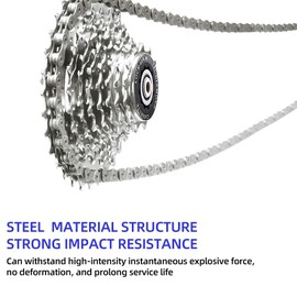 BeiLan 116 Links Bicycle Chain 10 Speed