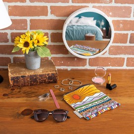 Primitives by Kathy Zipper Pouch, Multicolor, 7" x 6.50"