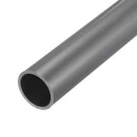 MECCANIXITY PVC Rigid Tube Round Pipe Hardware Tubing 28.8mm(1 1/8 Inch) ID 34mm OD 350mm Light Grey High Impact for Water Pipe Cable Sleeve