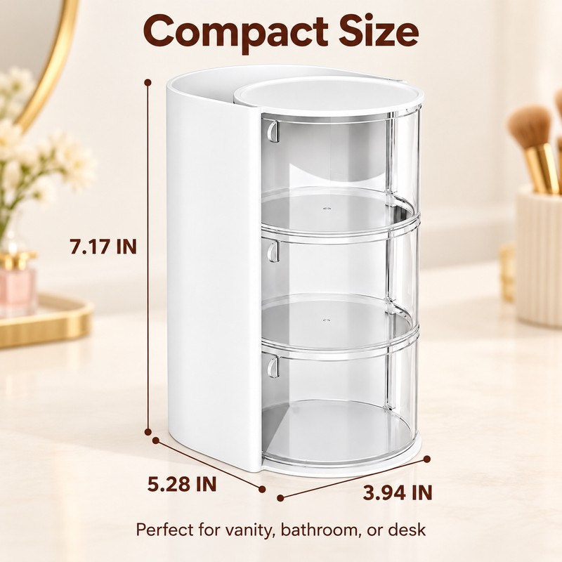 Hair Accessories Organizer for Vanity & Desktop – Multi-Compartment Storage