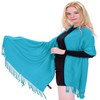 CJ Apparel Women's Hand Made Nepalese Tassels Shawl Pashmina Scarf,