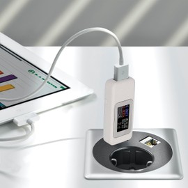 Retoo USB Tester Meter Current Meter Multimeter Voltage Tester Voltmeter Ammeter Power Meter Voltage and Current Tester Multifunction Charger Detector 0-5A 4-20V