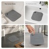 Fnuqz 2pcs Square Drain Stoppers Easy to Clean Silicone Shower