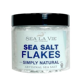 Sea La Vie Salt Flakes, 3.5 Ounces, Pack of 1, Kosher Handcrafted Gourmet Artisinal Finishing Salt Flakes from the Mediterranean Sea (Natural)