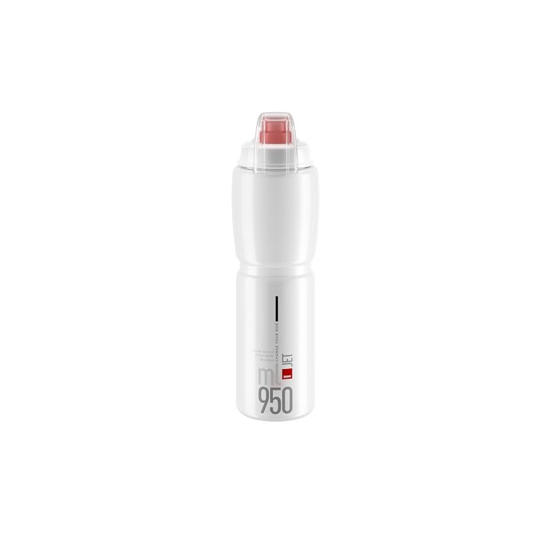 ELITE Jet Plus Water Bottle Clear Red Logo – Large
