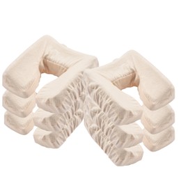 Master Massage Pack of 6 Flannel Face Cradle Covers for Massage Tables- 100% Cotton Extra Large Face Pillow Covers- Massage Headrest Face Rest Cover Set